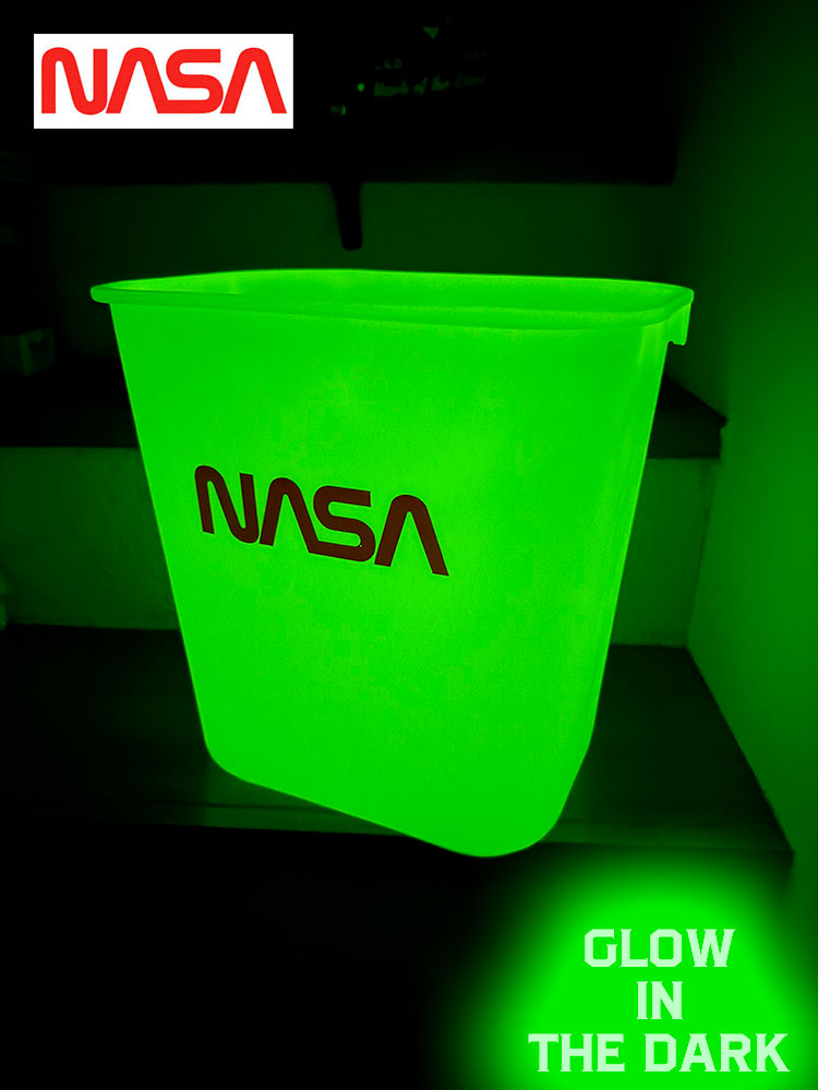 暗闇で光る！蓄光仕様　NASA 12L　ダストボックス　ゴミ箱 ■ アメリカ雑貨 アメリカン雑貨 | 