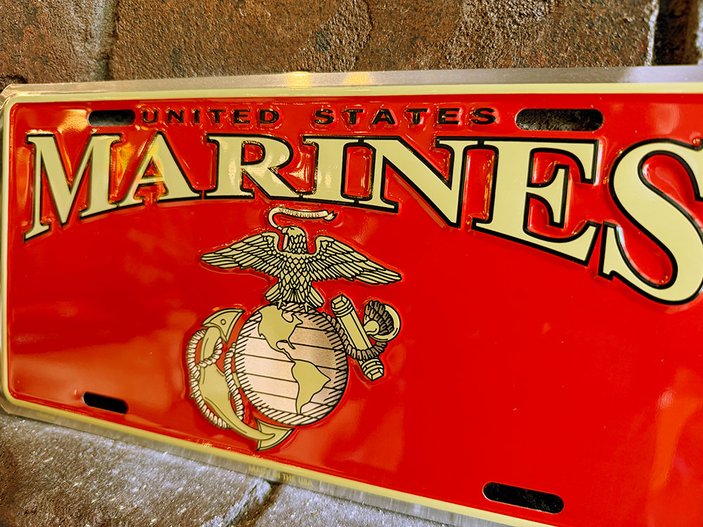 U.S.マリーン　エンブレム　オフィシャル　ライセンスプレート ■ アメリカン雑貨 アメリカ雑貨 |  | 01