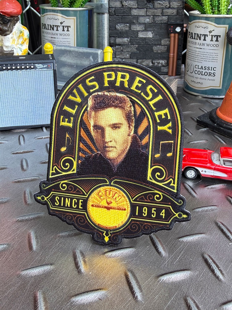 サンレコード　エルヴィス・プレスリー　オフィシャル　ワッペン　（Since 1954） ■ アメリカン雑貨 アメリカ雑貨 | 