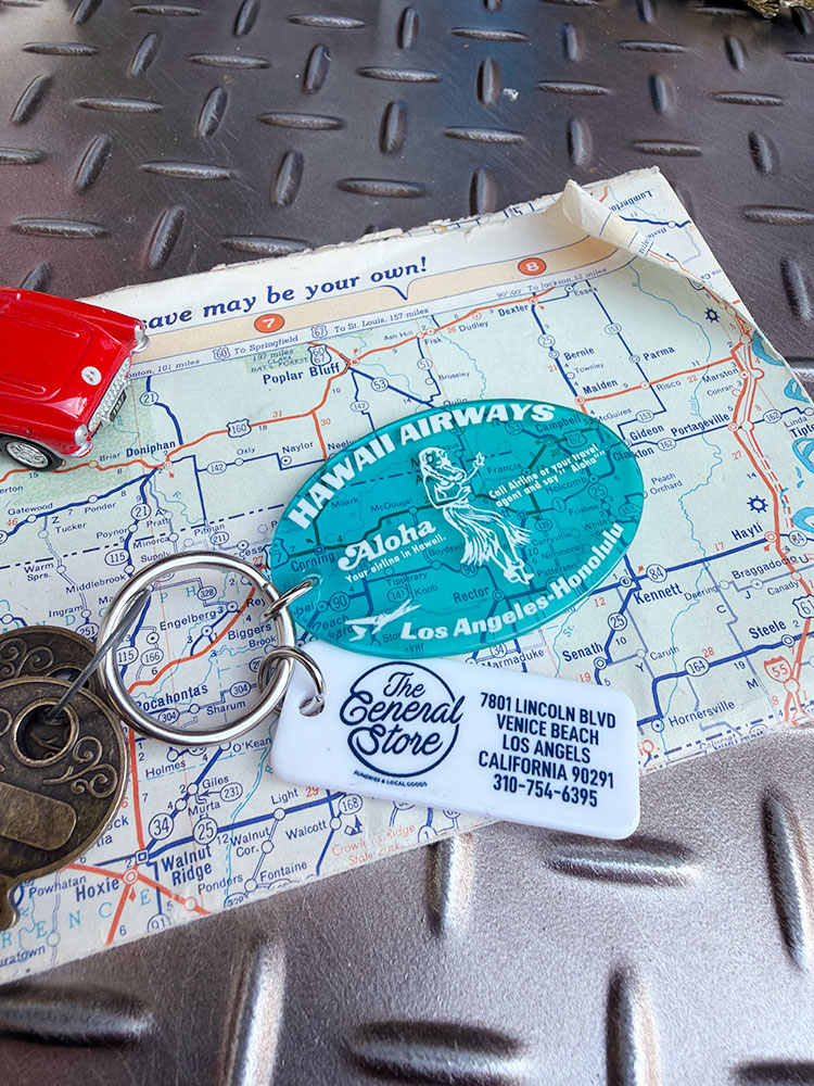 ハワイアン　エアウェイ　ラバーキーホルダー　（タグ付き） ■ アメリカン雑貨 アメリカ雑貨 | 