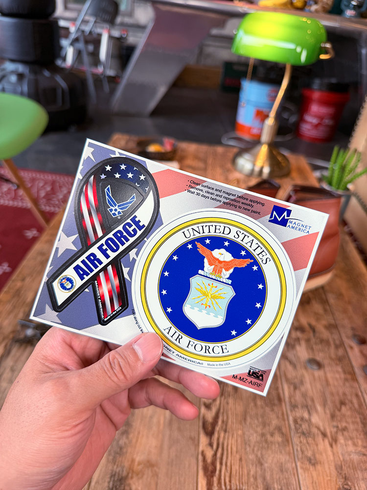 U.S.エアフォース　リボンマグネット　＆　エンブレム　マグネット　MADE IN U.S.A. ■ アメリカン雑貨 アメリカ雑貨 |  | 08