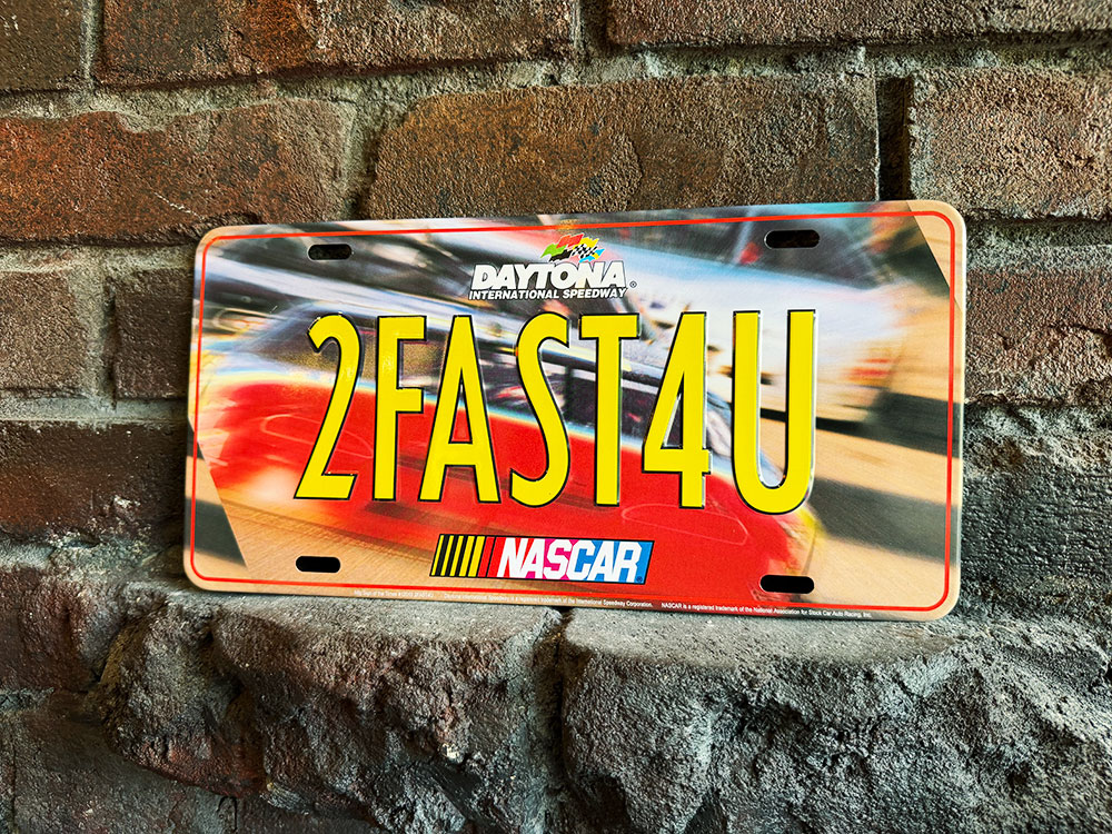 NASCAR　ナスカー　ライセンスプレート　（2FAST4U）　■ アメリカン雑貨 アメリカ雑貨 | 