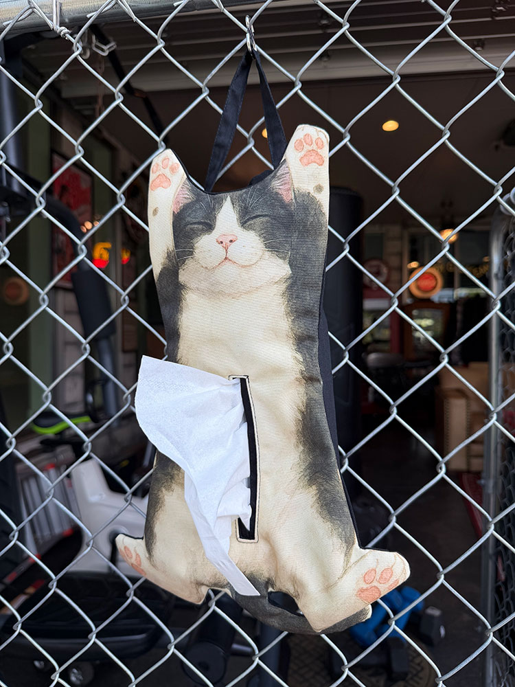キャット　ティッシュボックスカバー　（ハチワレ）　ネコ ■ アメリカン雑貨 アメリカ雑貨 | 