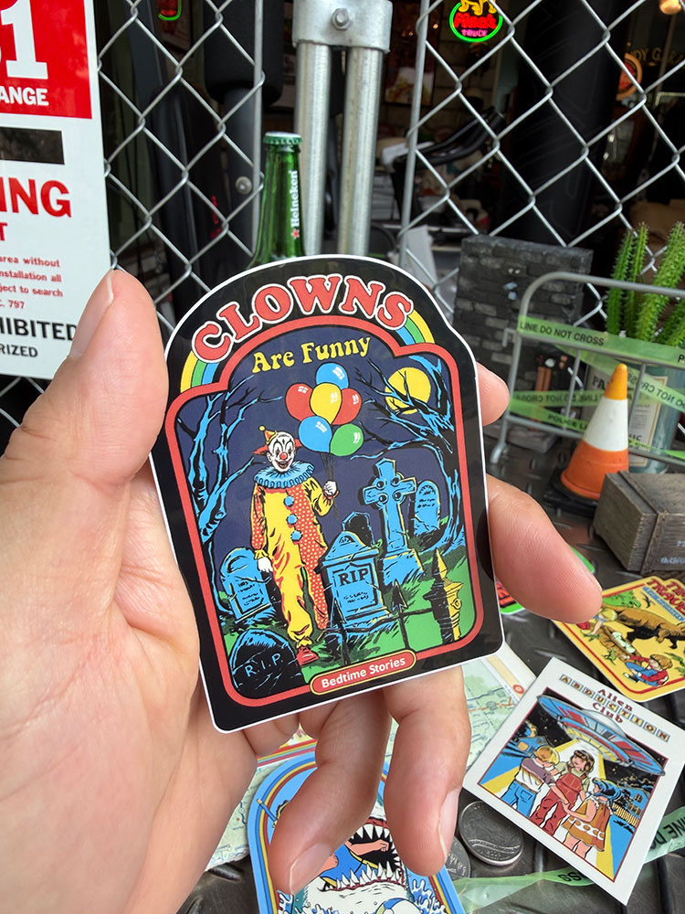 スティーブン・ローズ　オフィシャル　ステッカー　（ピエロは楽しいよ） ■ アメリカン雑貨 アメリカ雑貨 |  | 02