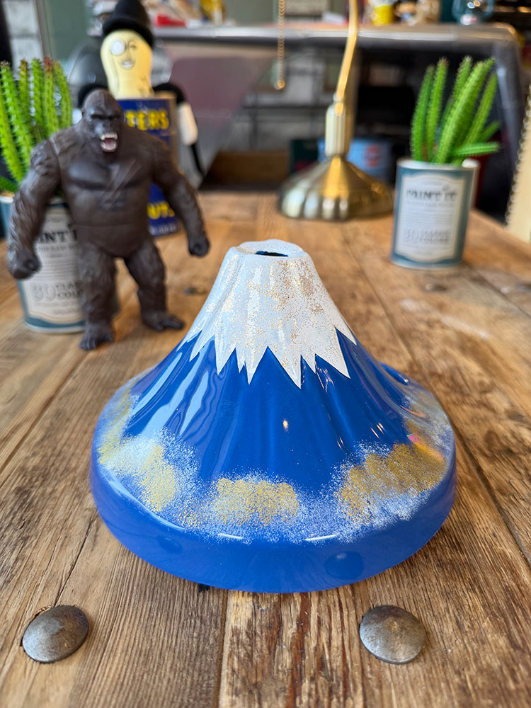 富士山　蚊遣り　瀬戸焼　陶器製　蚊取り線香置き　青富士 ■ アメリカン雑貨 アメリカ雑貨 | 