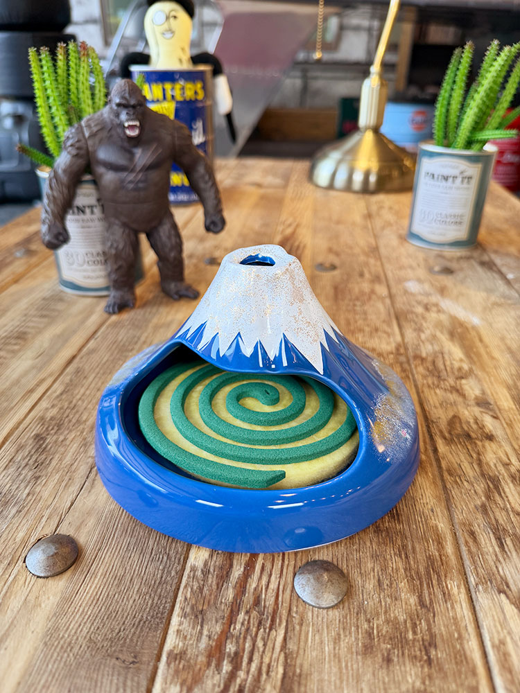 富士山 蚊遣り 瀬戸焼 陶器製 蚊取り線香置き...の詳細画像2