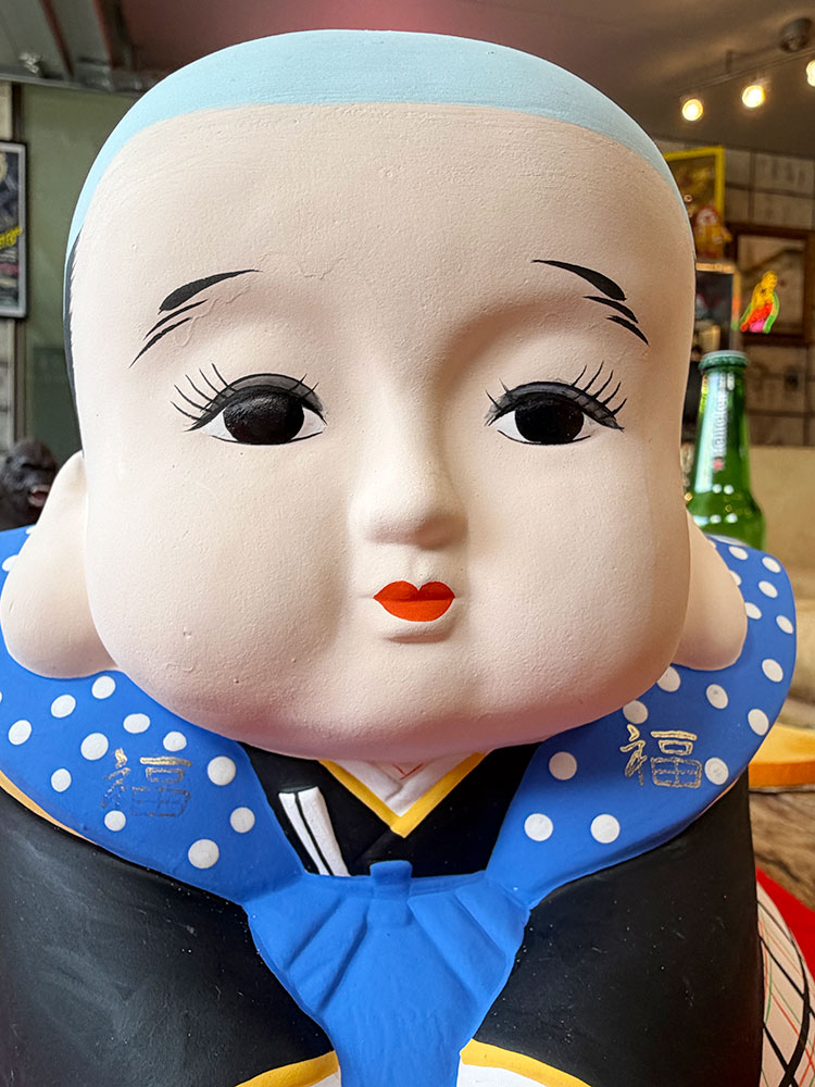 福を呼び込む縁起物　福助　大　（座布団付き）　瀬戸焼　商売繁盛　開業祝い　開店祝い　紹福来福 ■ アメリカン雑貨 アメリカ雑貨 |  | 01