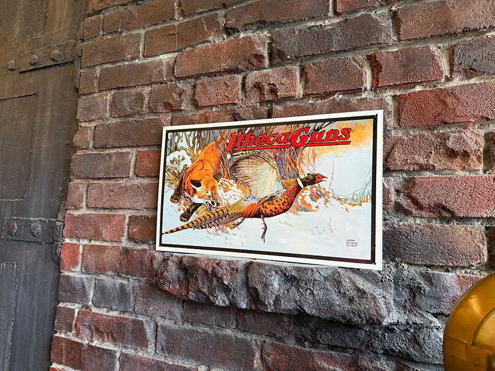 イサカ・ガンズ　ブリキ看板　（キツネとキジ）　Ithaca Guns　Pheasant　■ アメリカン雑貨 アメリカ雑貨 | アメリカン レトロ | 03