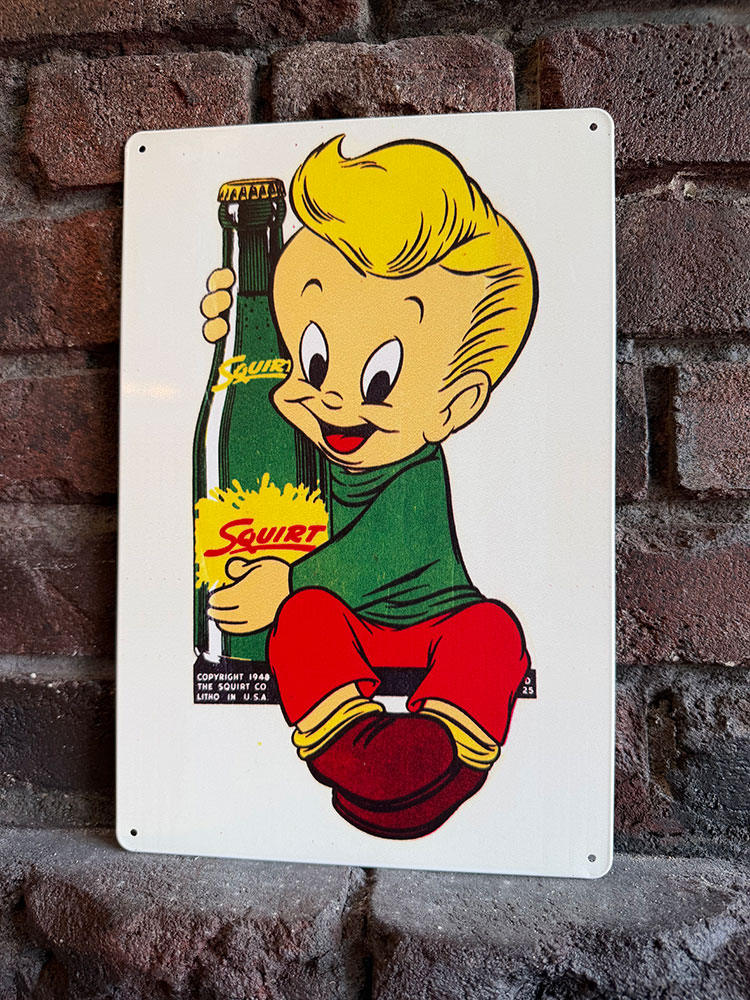 スクアート　バッドボーイ　ミニ　ブリキ看板 ■ アメリカン雑貨 アメリカ雑貨 | 