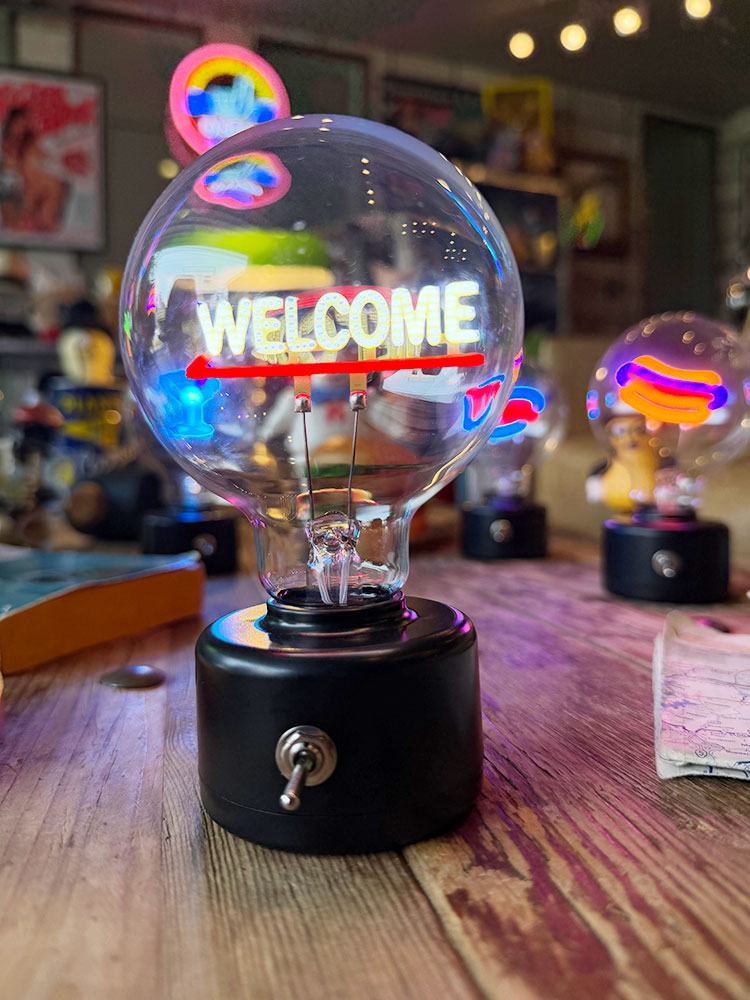 LED　バルブライト　（ウェルカム）　単四電池＆USB電源の両方対応 ■ アメリカン雑貨 アメリカ雑貨 | 