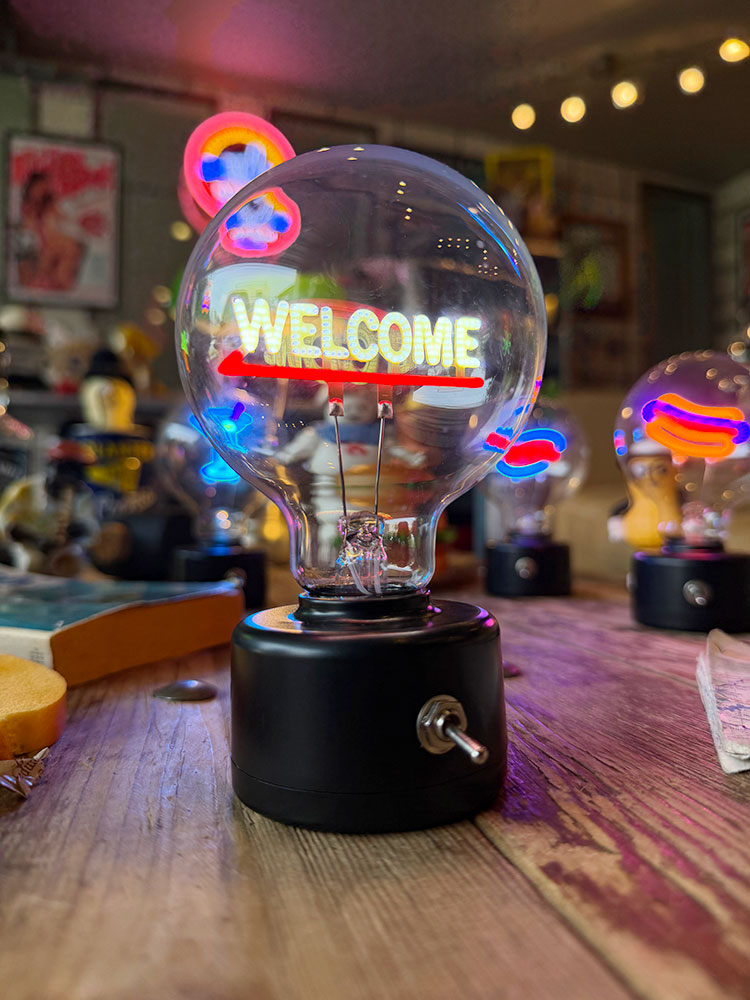 LED　バルブライト　（ウェルカム）　単四電池＆USB電源の両方対応 ■ アメリカン雑貨 アメリカ雑貨 |  | 04