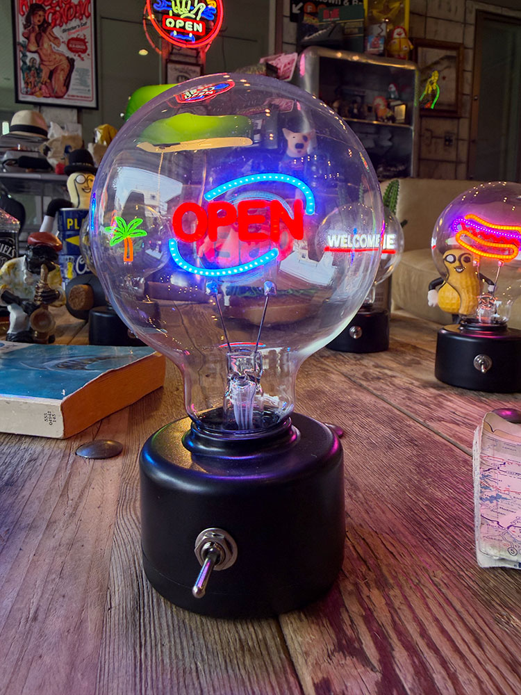 LED　バルブライト　（オープン/OPEN）　単四電池＆USB電源の両方対応 ■ アメリカン雑貨 アメリカ雑貨 | 