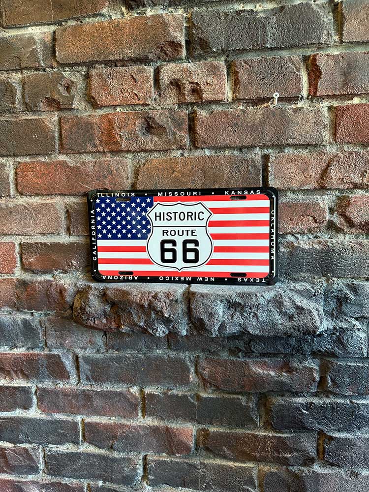 ルート66　ライセンスプレート　（星条旗） ■ アメリカン雑貨 アメリカ雑貨 |  | 01