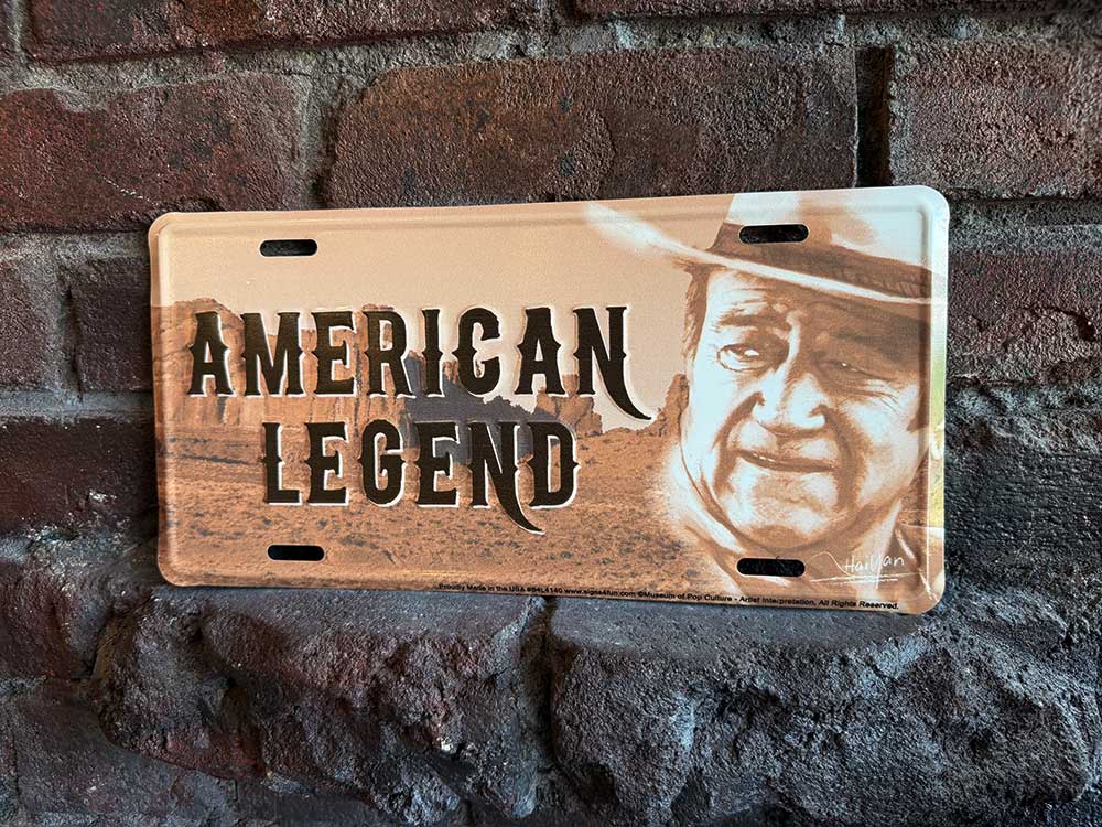 ジョン・ウェイン　ライセンスプレート　（アメリカンレジェンド） ■ アメリカン雑貨 アメリカ雑貨 | 
