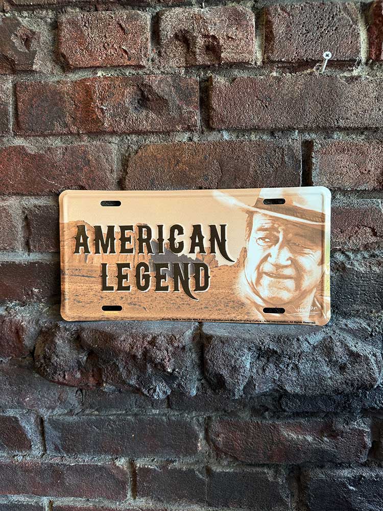 ジョン・ウェイン　ライセンスプレート　（アメリカンレジェンド） ■ アメリカン雑貨 アメリカ雑貨 |  | 01