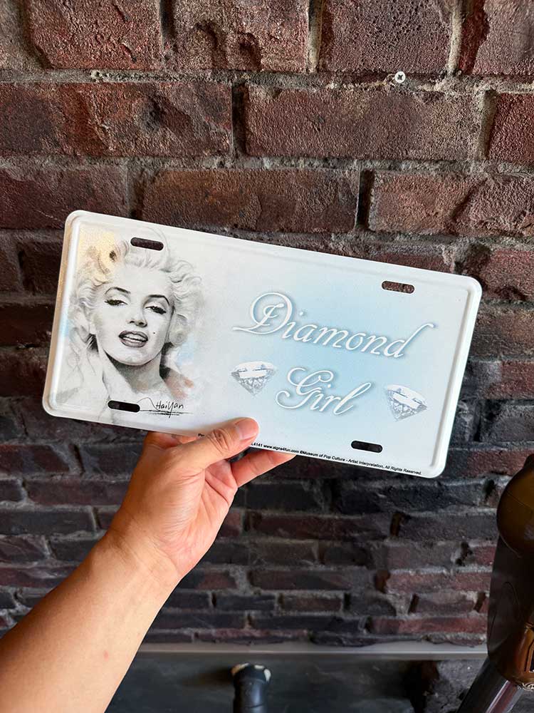 マリリン・モンロー　ライセンスプレート　（ダイヤモンドガール） ■ アメリカン雑貨 アメリカ雑貨 |  | 02