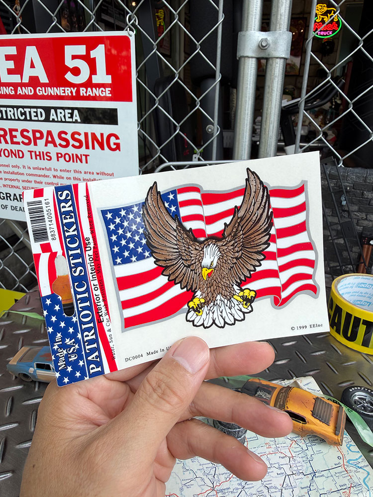 星条旗＆アメリカンイーグル　パトリオット　ミリタリー　ステッカー ■ アメリカン雑貨 アメリカ雑貨 |  | 02
