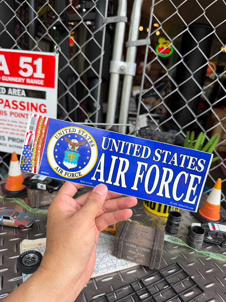 U.S.エアフォース　オフィシャル　バンパーステッカー |  | 02