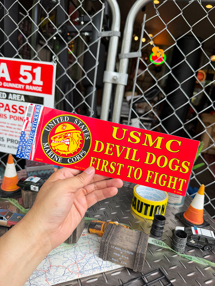 U.S.マリーン　デビルドッグス　オフィシャル　バンパーステッカー ■ アメリカン雑貨 アメリカ雑貨 |  | 02