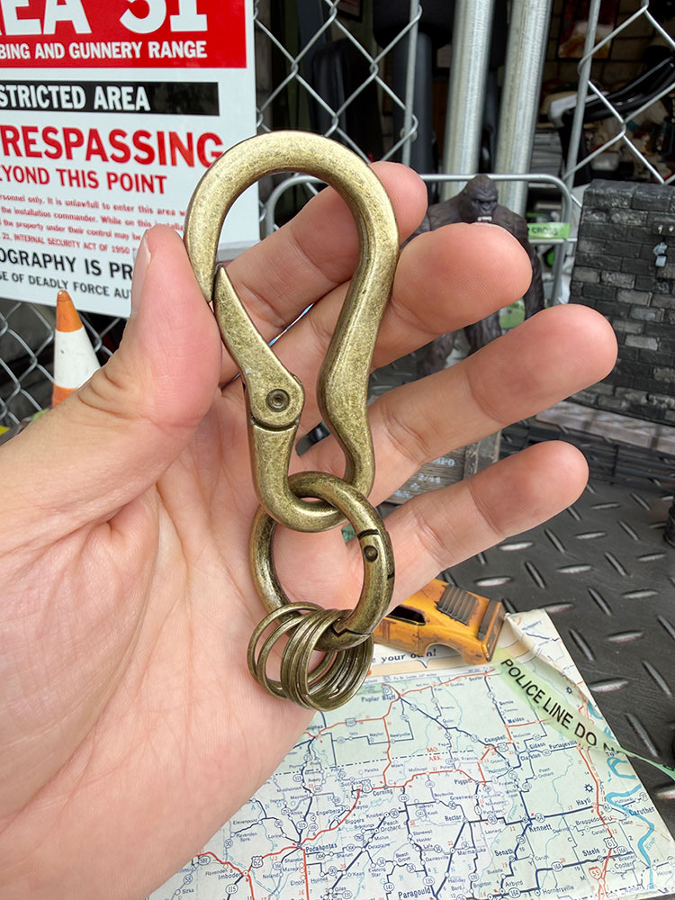 ヴィンテージテイスト　ファットフック　キーホルダー　　（アンティークゴールド）　カラビナ ■ アメリカン雑貨 アメリカ雑貨 |  | 02