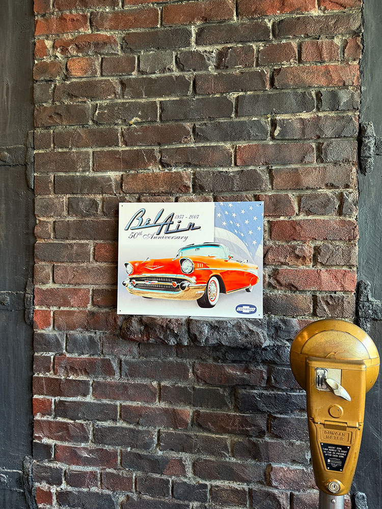 シボレー　ベルエア　50周年アニバーサリー　ブリキ看板　■ アメリカン雑貨 アメリカ雑貨 | Chevy | 02