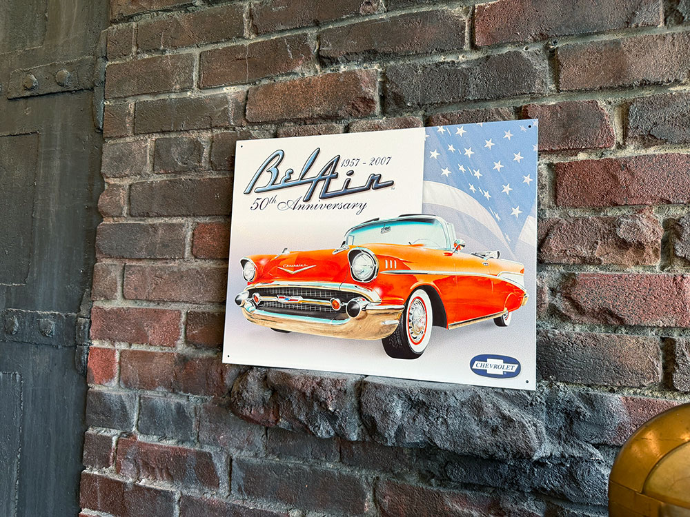 シボレー　ベルエア　50周年アニバーサリー　ブリキ看板　■ アメリカン雑貨 アメリカ雑貨 | Chevy | 03