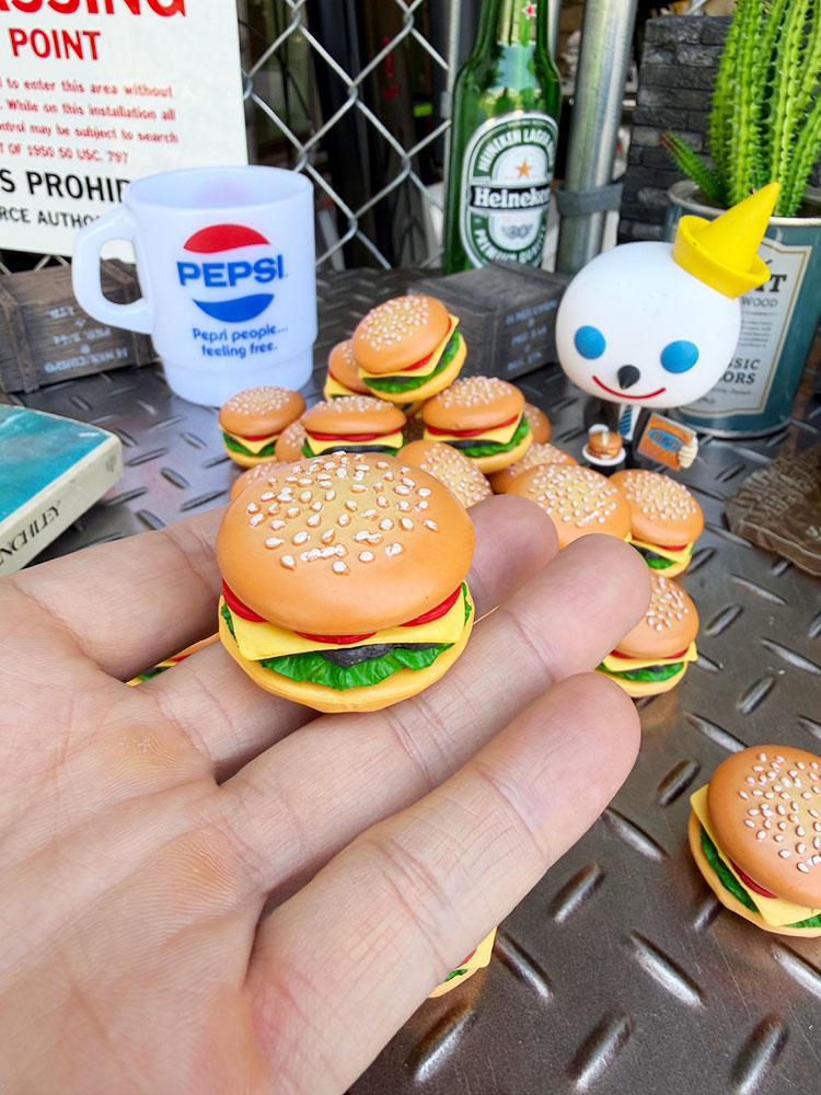 ミニチュア　ハンバーガー　オブジェ　単品 ■ アメリカン雑貨 アメリカ雑貨 |  | 01