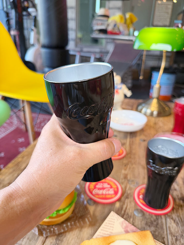 コカ・コーラ　オフィシャル　プレミアム　ジェニュイングラス　370ml　ガラス製　（2個セット/ブラック） | Coca Cola | 03