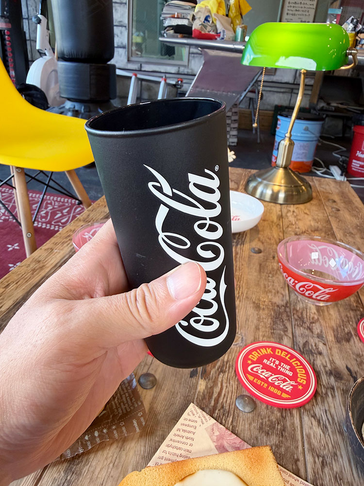 コカ・コーラ　オフィシャル　FIZZ　スリムグラス　270ml　ガラス製　（ブラック）　単品 ■ アメリカン雑貨 アメリカ雑貨 |  | 03