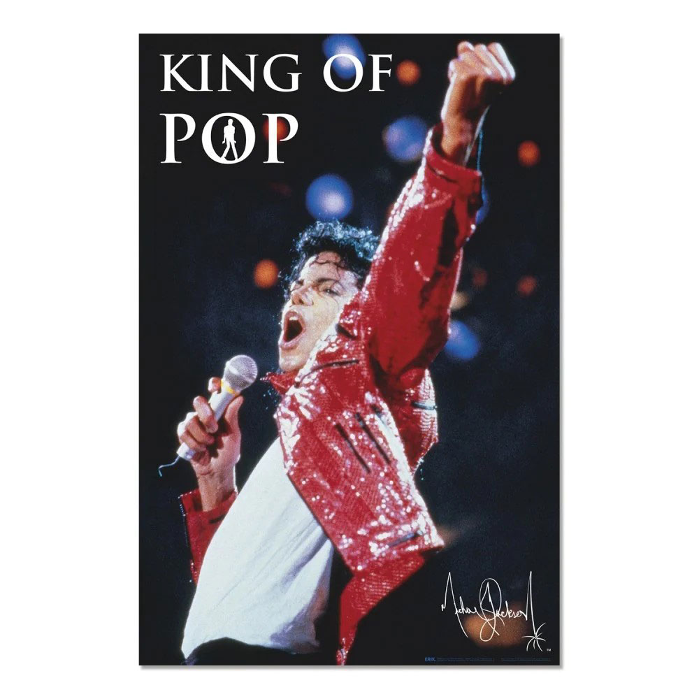 マイケル・ジャクソン 　オフィシャルポスター　（KING OF POP/Memorial Limited Edition）　公式グッズ　※フレームは付属しません | 