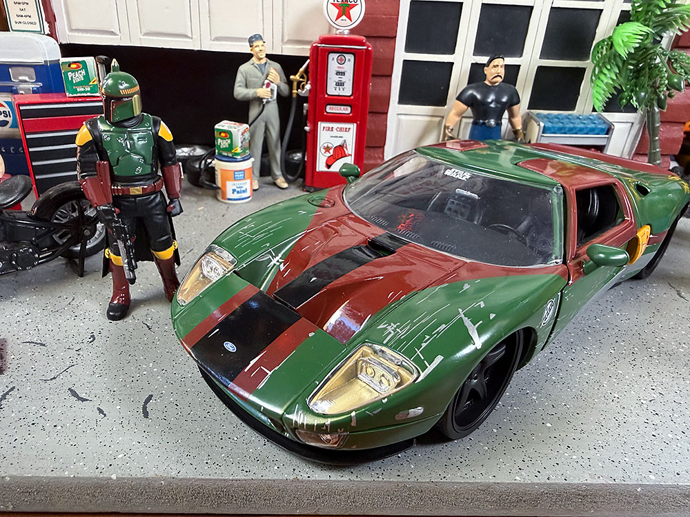 Jada　ボバフェット　2005年　フォードGT ダイキャストミニカー　1/24スケール　スターウォーズ　（ボバフェットのフィギュア付き） |  | 03