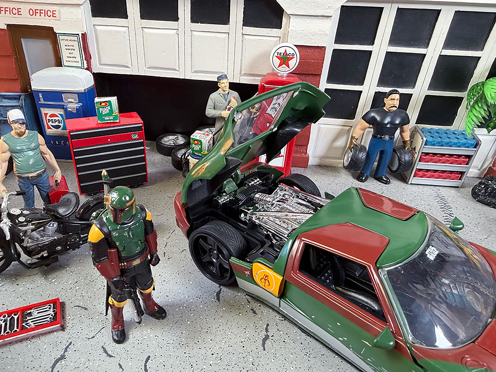 Jada　ボバフェット　2005年　フォードGT ダイキャストミニカー　1/24スケール　スターウォーズ　（ボバフェットのフィギュア付き） |  | 09