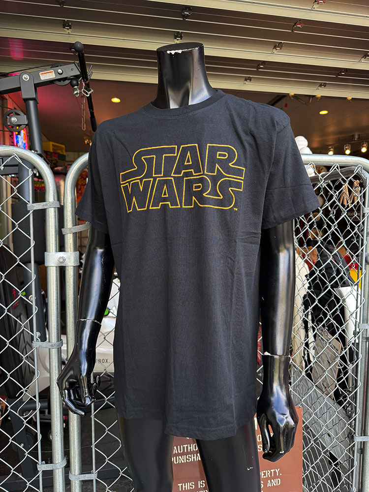 映画　スターウォーズ　ゴールドロゴ　オフィシャル　Tシャツ　（Logo Outline）　公式グッズ ■ アメリカン雑貨 アメリカ雑貨 | 