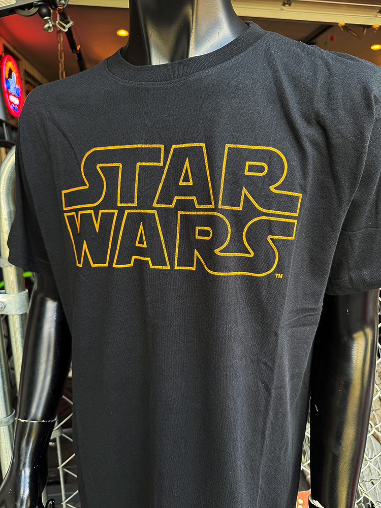 映画　スターウォーズ　ゴールドロゴ　オフィシャル　Tシャツ　（Logo Outline）　公式グッズ ■ アメリカン雑貨 アメリカ雑貨 |  | 01
