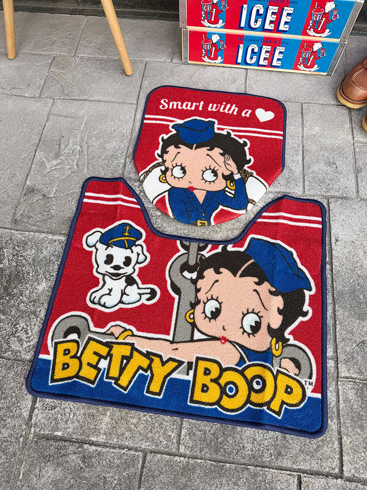 ベティ・ブープ　トイレマット&フタカバー　2点セット ■ アメリカン雑貨 アメリカ雑貨 | 