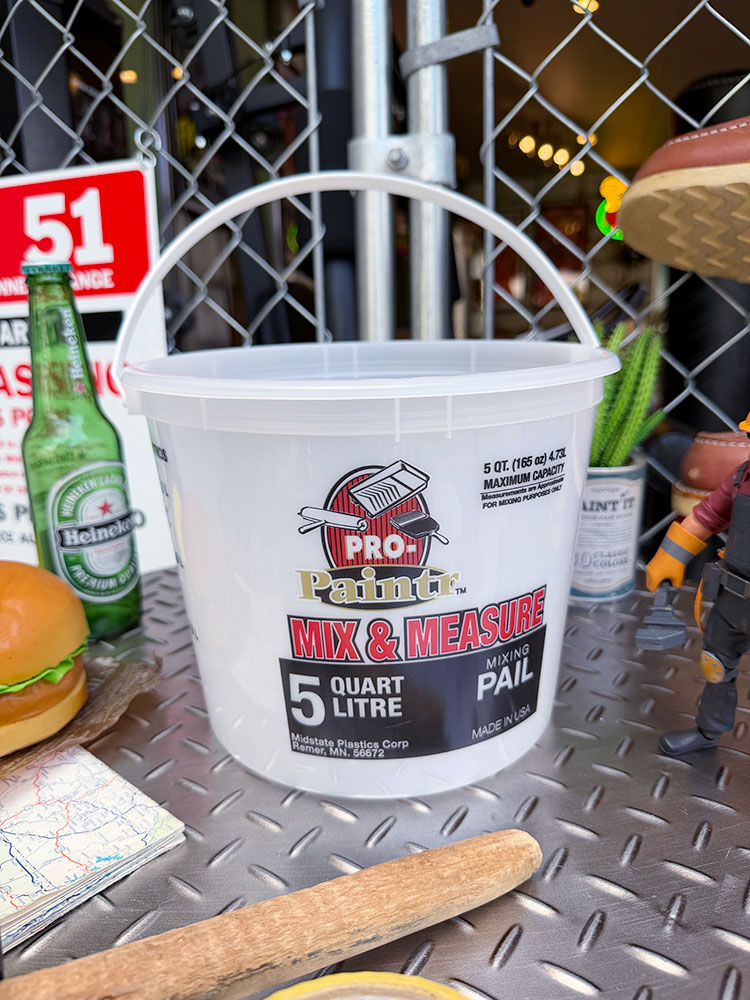 アメリカのペンキバケツ　5クォート　4.73L　（MIX & MEASURE）　MADE IN U.S.A. ■ アメリカン雑貨 アメリカ雑貨 | 