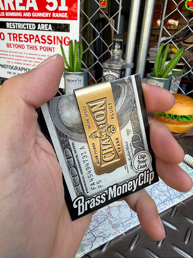 チャンピオン　ブラス　マネークリップ　真ちゅう製 ■ アメリカン雑貨 アメリカ雑貨 | 