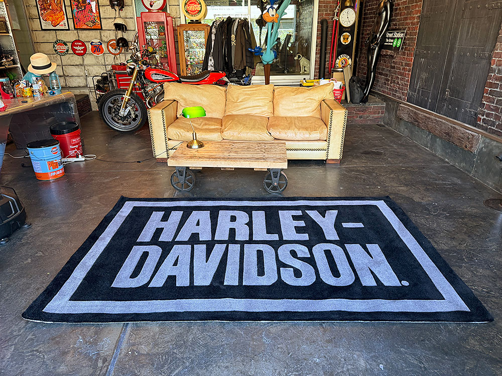 ハーレーダビッドソン　オフィシャル　ラージ　エリアラグ　240cm×150cm ■ アメリカン雑貨 アメリカ雑貨 | Harley Davidson