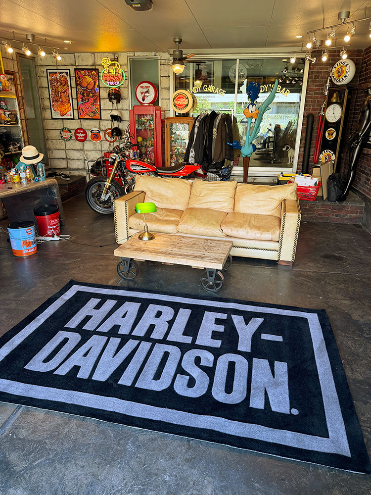 ハーレーダビッドソン　オフィシャル　ラージ　エリアラグ　240cm×150cm ■ アメリカン雑貨 アメリカ雑貨 | Harley Davidson | 01