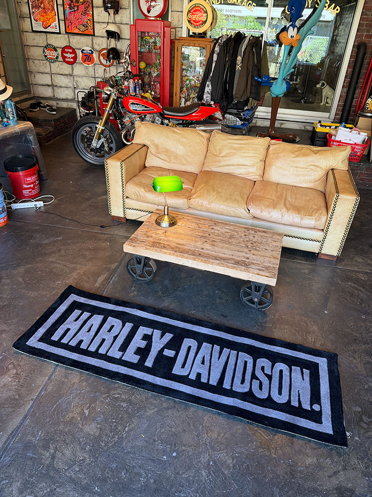 ハーレーダビッドソン　オフィシャル　ロング　ランナーラグ　横180cm×縦60cm ■ アメリカン雑貨 アメリカ雑貨 | Harley Davidson | 08