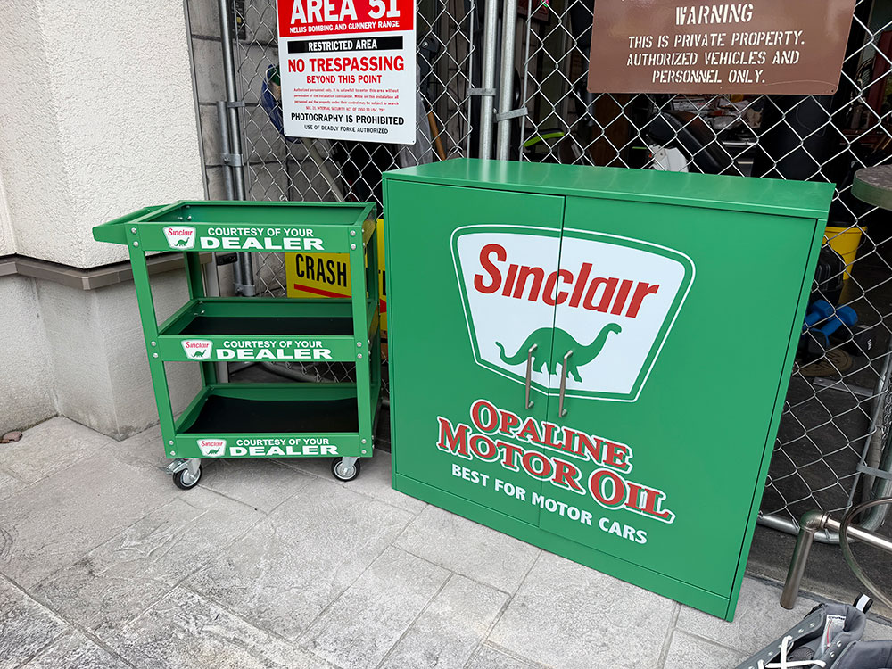 シンクレア　スチールキャビネット　＆　スチールワゴン　（2点セット）※沖縄・離島は配送不可 ■ アメリカン雑貨 アメリカ雑貨 | 