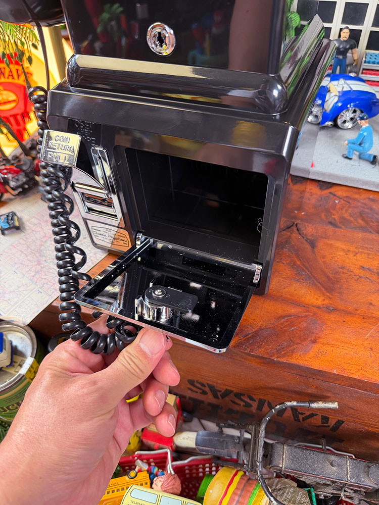 アメリカの公衆電話型　電話機　ペイテレフォン　1957年モデル　（レトロブラック） ■ アメリカン雑貨 アメリカ雑貨 |  | 09