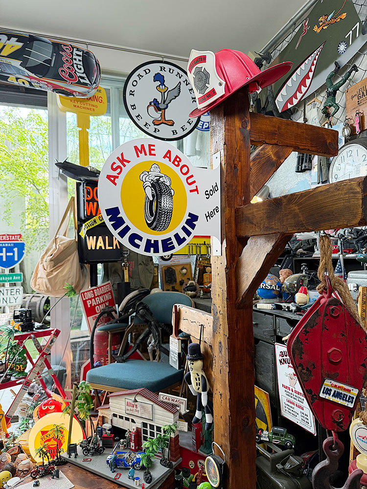 ミシュラン ビバンダム サイド看板 両面プリント フランジメタルサイン ブリキ看板 ■ アメリカン雑貨 アメリカ雑貨 関連画像3