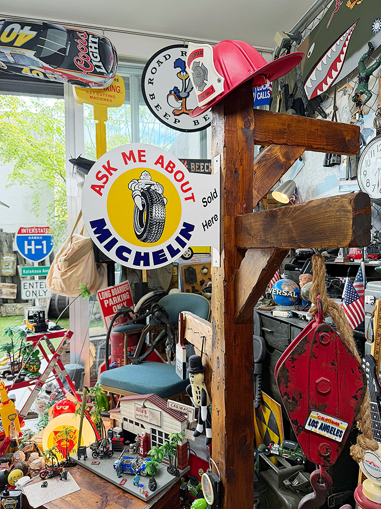 ミシュラン　ビバンダム　サイド看板　両面プリント　フランジメタルサイン　ブリキ看板 ■ アメリカン雑貨 アメリカ雑貨 |  | 06