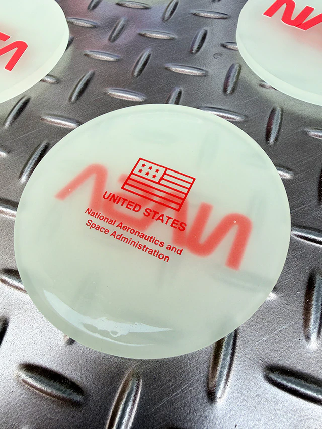 暗闇で光る！　蓄光仕様　NASA　ラバーコースター　単品 ■ アメリカン雑貨 アメリカ雑貨 |  | 05