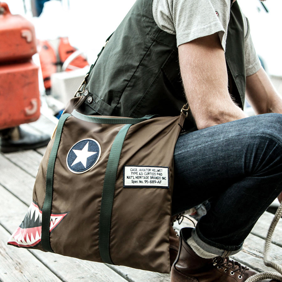 P-40 ヘルメットバッグ RED CANOE レッドカヌー □ アメリカ雑貨