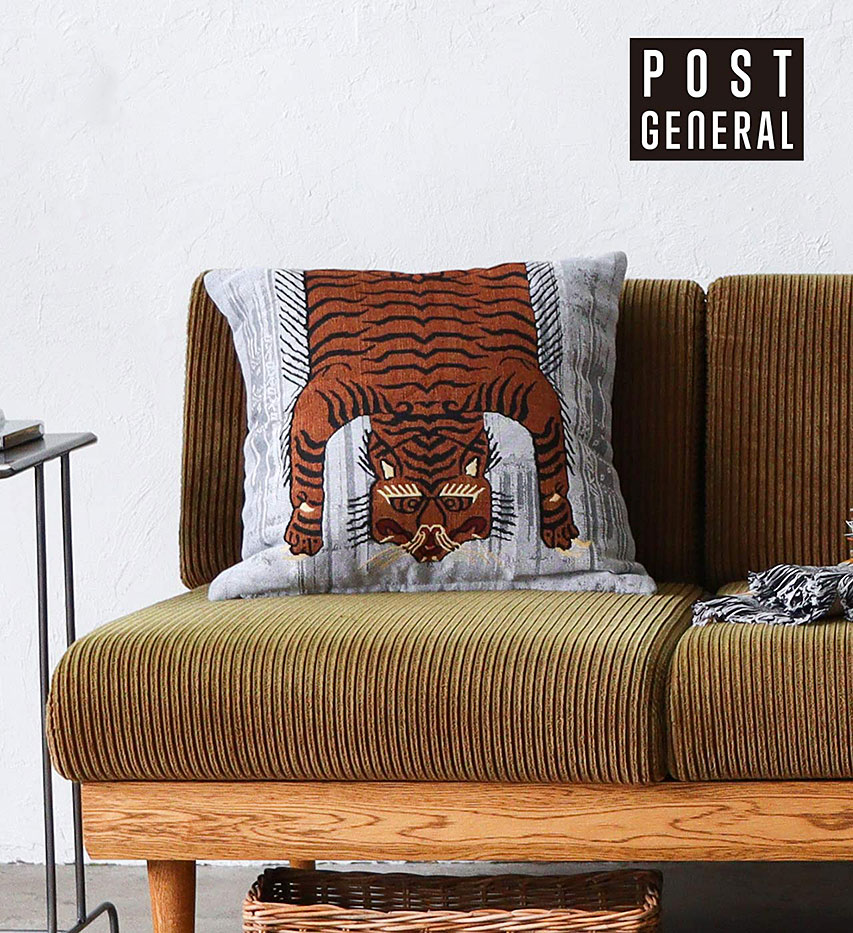 ポストジェネラル　チベタン　タイガー　クッション ■ アメリカン雑貨 アメリカ雑貨 |  | 07