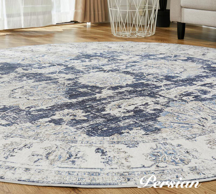 ペルシャ　絨毯　円形　140cm　ラグ　カーペット　ラグマット ラグ 円形 洗える ペルシャ絨毯 風 ラグマット 丸 おしゃれ