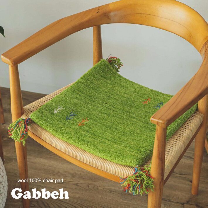 チェアパッド ギャッベ 座布団 40x40cm クッション ギャべ シート