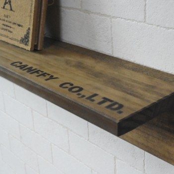 ウォールシェルフ L字 賃貸 おしゃれ 北欧 日本製 60cm x 12cm